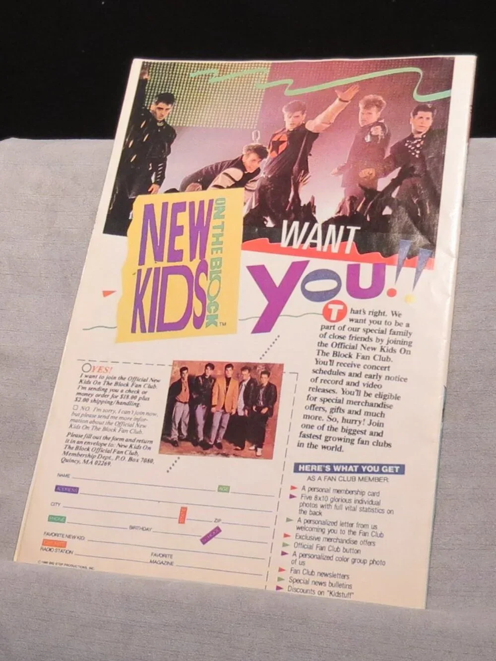 New Kids on the Block: Back Stage Pass #3 1991 Harvey Comics